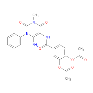 Benzamide,3,4-bis(acetyloxy)-N-(6-amino-1,2,3,4-tetrahydro-3-methyl-2,4-dioxo-1-phenyl-5-pyrimidinyl)-