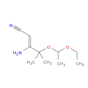 2-Pentenenitrile, 3-amino-4-(1-ethoxyethoxy)-4-methyl-, (Z)-