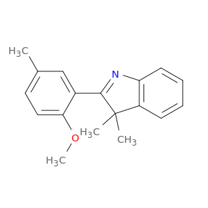 3H-Indole, 2-(2-methoxy-5-methylphenyl)-3,3-dimethyl-
