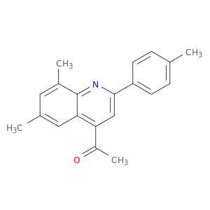 乙酮,1-[6,8-二甲基-2-(4-甲基苯基)-4-喹啉基]-