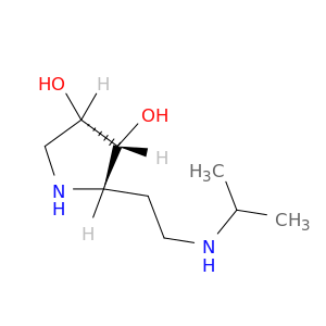 3,4-Pyrrolidinediol, 2-[2-[(1-methylethyl)amino]ethyl]-, (2S,3R,4S)-