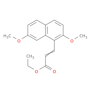 2-Propenoic acid, 3-(2,7-dimethoxy-1-naphthalenyl)-, ethyl ester