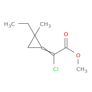 Acetic acid, chloro(2-ethyl-2-methylcyclopropylidene)-, methyl ester