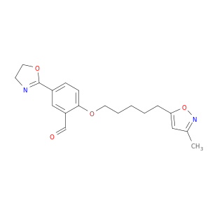Benzaldehyde,5-(4,5-dihydro-2-oxazolyl)-2-[[5-(3-methyl-5-isoxazolyl)pentyl]oxy]-