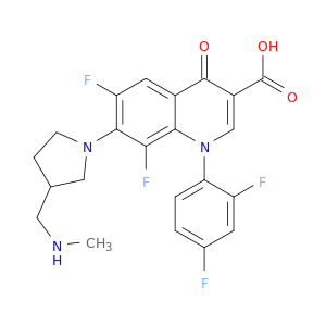 1-(2,4-difluorophenyl)-6,8-difluoro-7-{3-[(methylamino)methyl]pyrrolidin-1-yl}-4-oxo-1,4-dihydroquinoline-3-carboxylic acid