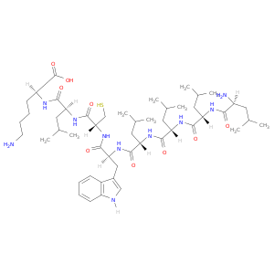 L-Lysine, L-leucyl-L-leucyl-L-leucyl-L-leucyl-L-tryptophyl-L-cysteinyl-L-leucyl-