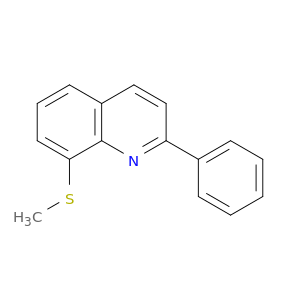 Quinoline, 8-(methylthio)-2-phenyl-