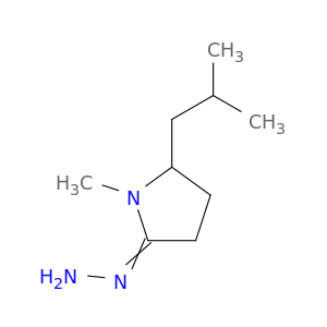 2-Pyrrolidinone, 1-methyl-5-(2-methylpropyl)-, hydrazone
