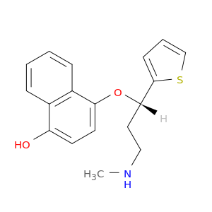 4-[(1S)-3-(甲基氨基)-1-(2-噻吩基)丙氧基]-1-萘酚