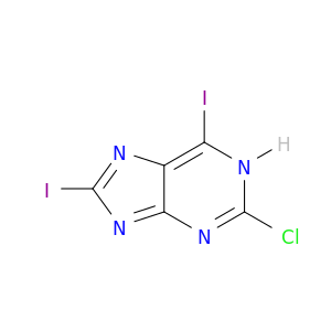 1H-Purine, 2-chloro-6,8-diiodo-