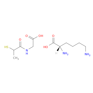 L-Lysine, compd. with N-(2-mercapto-1-oxopropyl)glycine (1:1)