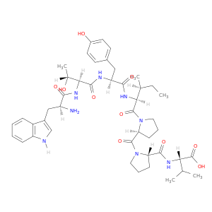 L-Valine, L-tryptophyl-L-threonyl-L-tyrosyl-L-isoleucyl-L-prolyl-L-prolyl-