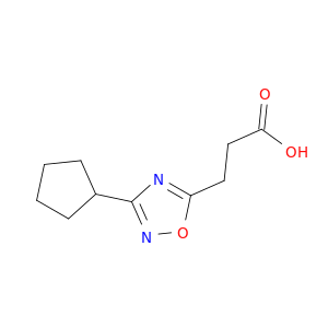 3-(3-Cyclopentyl-1,2,4-oxadiazol-5-yl)propanoic Acid