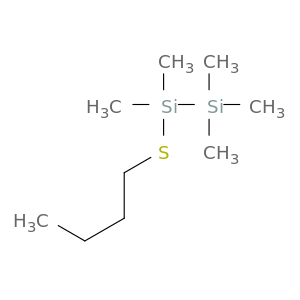 Disilane, (butylthio)pentamethyl-