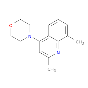 Quinoline, 2,8-dimethyl-4-(4-morpholinyl)-