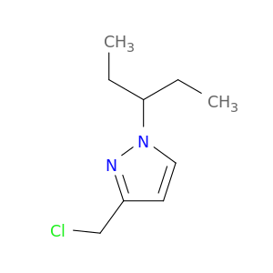 3-(chloromethyl)-1-(pentan-3-yl)-1H-pyrazole