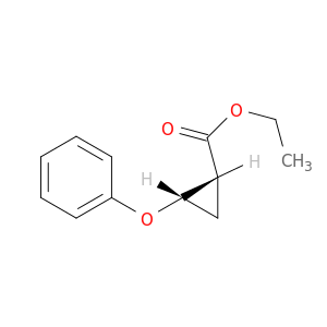 Cyclopropanecarboxylic acid, 2-phenoxy-, ethyl ester, cis-