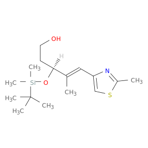 (-)-(3S,4E)-3-{[TERT-BUTYL(DIMETHYL)SILYL]OXY}-4-METHYL-5-(2-METHYL-1,3-THIAZOL-4-YL)PENT-4-EN-1-OL