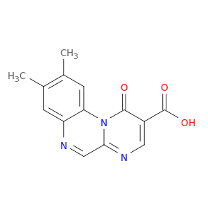 1H-Pyrimido[1,2-a]quinoxaline-2-carboxylic acid, 8,9-dimethyl-1-oxo-