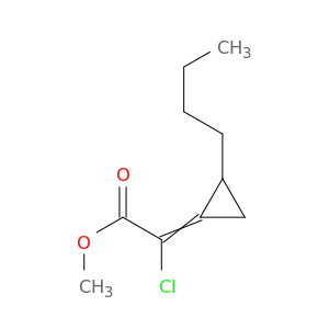 Acetic acid, (butylcyclopropylidene)chloro-, methyl ester