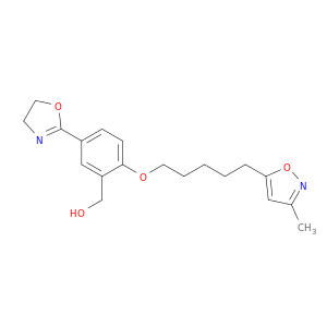 Benzenemethanol,5-(4,5-dihydro-2-oxazolyl)-2-[[5-(3-methyl-5-isoxazolyl)pentyl]oxy]-