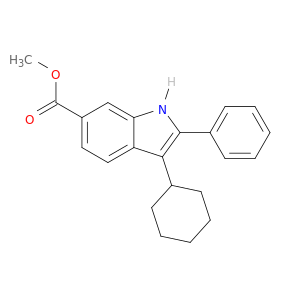 3-环己基-2-苯基-1H-吲哚-6-羧酸甲酯