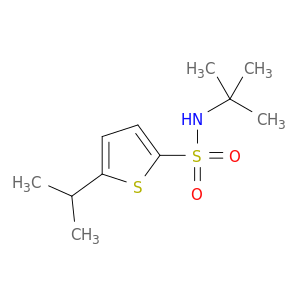 2-Thiophenesulfonamide, N-(1,1-dimethylethyl)-5-(1-methylethyl)-