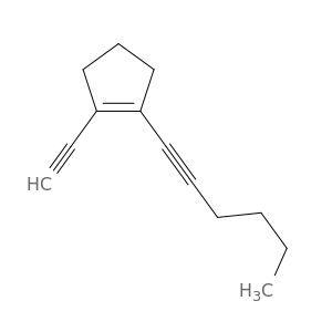 Cyclopentene, 1-ethynyl-2-(1-hexynyl)-