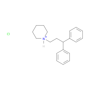 哌啶,1-(3,3-二苯基丙基)-,盐酸盐(1：1)
