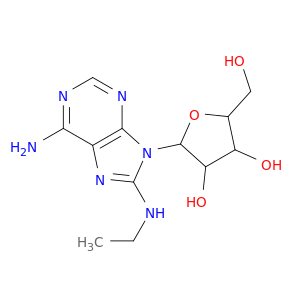 2-(6-amino-8-ethylamino-purin-9-yl)-5-(hydroxymethyl)oxolane-3,4-diol