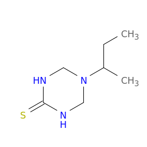 1,3,5-Triazine-2(1H)-thione, tetrahydro-5-(1-methylpropyl)-