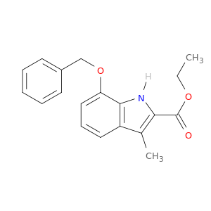 1H-Indole-2-carboxylic acid, 3-methyl-7-(phenylmethoxy)-, ethyl ester