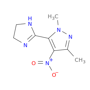 1H-Pyrazole, 5-(4,5-dihydro-1H-imidazol-2-yl)-1,3-dimethyl-4-nitro-