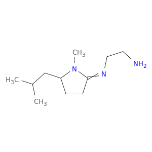 1,2-Ethanediamine, N-[1-methyl-5-(2-methylpropyl)-2-pyrrolidinylidene]-