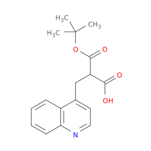 3-(叔丁氧基)-3-氧代-2-(喹啉-4-基甲基)丙酸