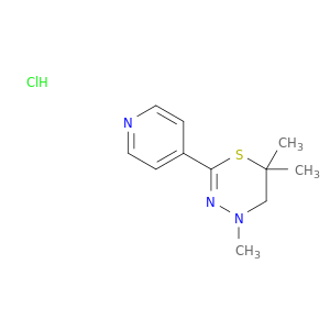 4H-1,3,4-Thiadiazine,5,6-dihydro-4,6,6-trimethyl-2-(4-pyridinyl)-, hydrochloride (1:1)