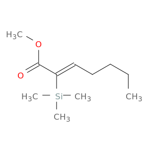 2-Heptenoic acid,2-(trimethylsilyl)-, methyl ester, (Z)- (9CI)