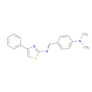 2-Thiazolamine,N-[[4-(dimethylamino)phenyl]methylene]-4-phenyl-
