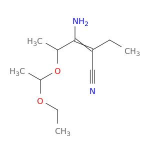 2-Pentenenitrile, 3-amino-4-(1-ethoxyethoxy)-2-ethyl-