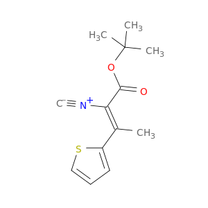 2-Butenoic acid, 2-isocyano-3-(2-thienyl)-, 1,1-dimethylethyl ester, (Z)-