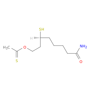 (6S)-8-ethanethioyloxy-6-sulfanyl-octanamide