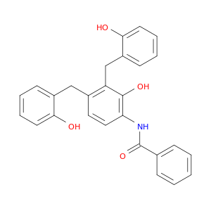 Benzamide, N-[2-hydroxybis[(hydroxyphenyl)methyl]phenyl]-