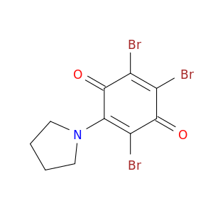 2,5-Cyclohexadiene-1,4-dione, 2,3,5-tribromo-6-(1-pyrrolidinyl)-