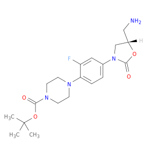1-Piperazinecarboxylic acid,4-[4-[(5S)-5-(aminomethyl)-2-oxo-3-oxazolidinyl]-2-fluorophenyl]-,1,1-dimethylethyl ester