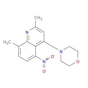 Quinoline, 2,8-dimethyl-4-(4-morpholinyl)-5-nitro-