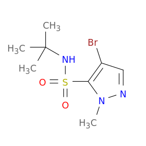 1H-Pyrazole-5-sulfonamide, 4-bromo-N-(1,1-dimethylethyl)-1-methyl-