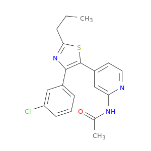 N-[4-[4-(3-CHLOROPHENYL)-2-PROPYL-1,3-THIAZOL-5-YL]-2-PYRIDYL]ACETAMIDE