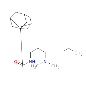 N-(3-(DIMETHYLAMINO)PROPYL)-1-ADAMANTANEACETAMIDE ETHYL IODIDE