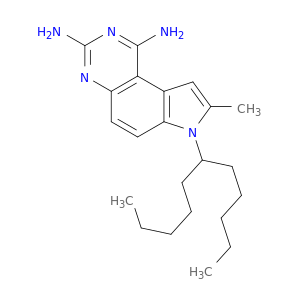7H-Pyrrolo[3,2-f]quinazoline-1,3-diamine, 8-methyl-7-(1-pentylhexyl)-