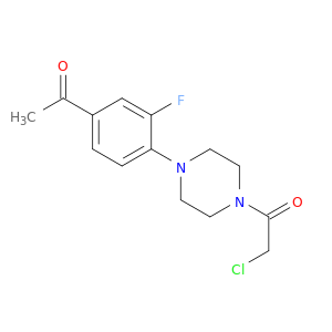 1-[4-(4-Acetyl-2-fluorophenyl)piperazin-1-yl]-2-chloroethan-1-one